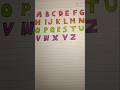 Colourfull letters A to Z#handwriting#calligraphy#calligraphyart#lettering#learning#viral#satisfying