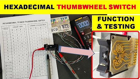 {638} Hexadecimal to BCD Thumbwheel Switch Function & Testing