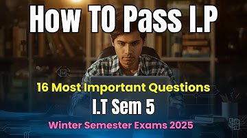 How to Pass Internet Programming (I.P) | 16 Important Questions | I.T Sem 5 - MU | Mumbai University
