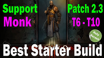 Diablo 3 Best Starter Support Monk Build for XP Farming (Patch 2.30 Season4)