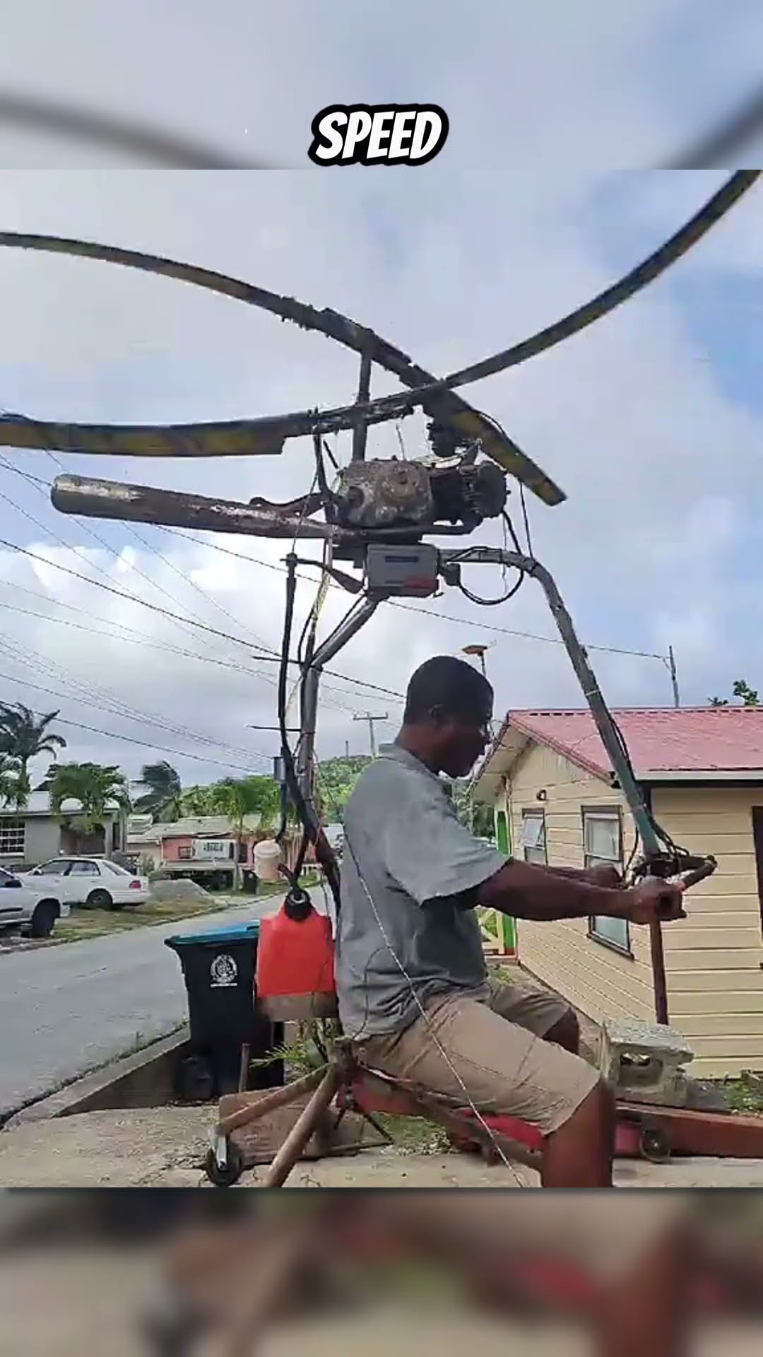 Homemade helicopter #shortvideo