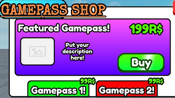 How to make a Gamepass shop in Studio lite #Roblox #Studio lite