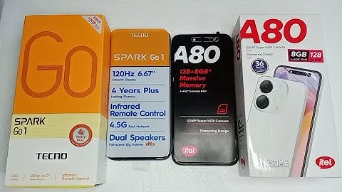 iTEL A80 vs Tecno spark Go 1 : speed test