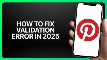 How To Fix Validation Error on Pinterest 2025! Tutorial