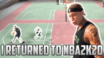 I returned to nba2k20 current gen on my  2 way slashing playmaker and this happened!