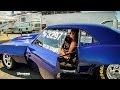 16 YR OLD GIRL "TAYLOR HANUS" '69 CAMARO 496CI TESTING AT RT66