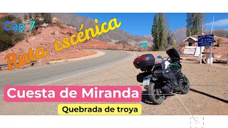 Un jubilado suelto en moto, de Chilecito a Quebrada de troya ruta escénica si las hay