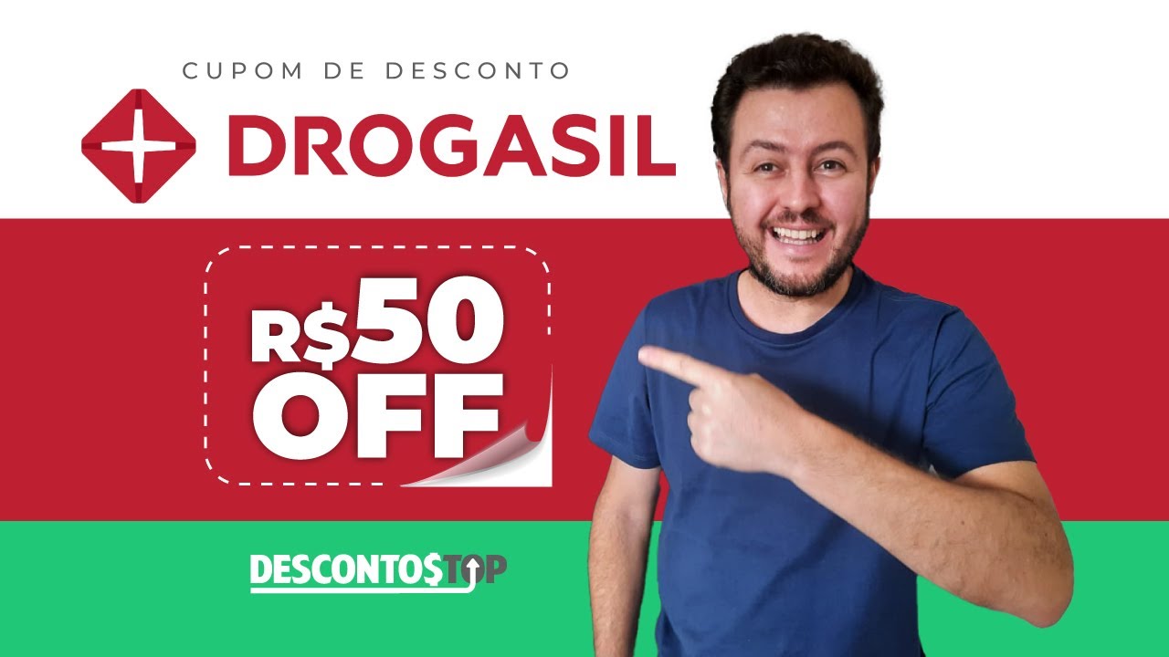 Cupom de Desconto DROGASIL → Ganhe 10% até 50% (SÓ HOJE)