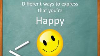 Words to express HAPPY