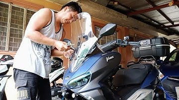 Nmax Bracket,Sidemirrors & Windshield DIY Installation to RFI