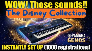 JUST BLOODY LISTEN!! DISNEY COLLECTION for YAMAHA GENOS 2. Your keyboard as you've NEVER heard it!