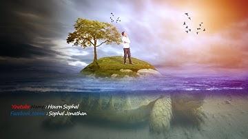 photo manipulation  photoshop tutorial cc turtle under water effect 2018