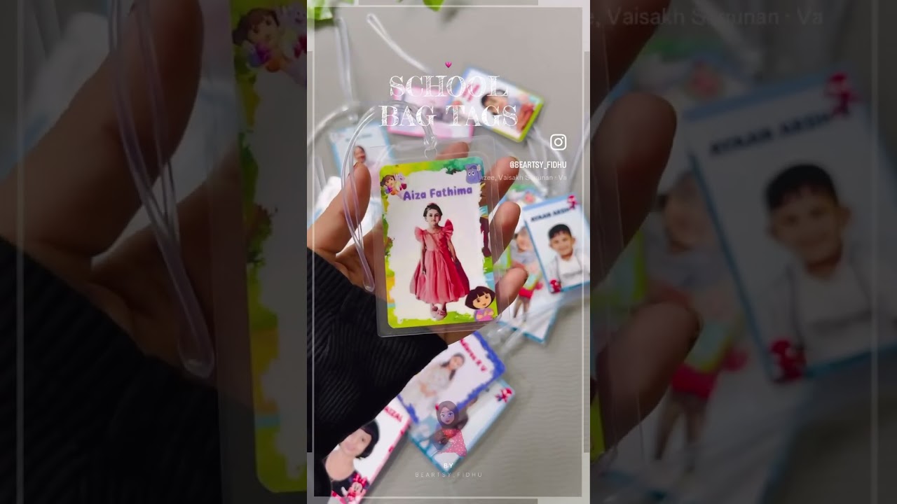 School Bag Name Tag✨