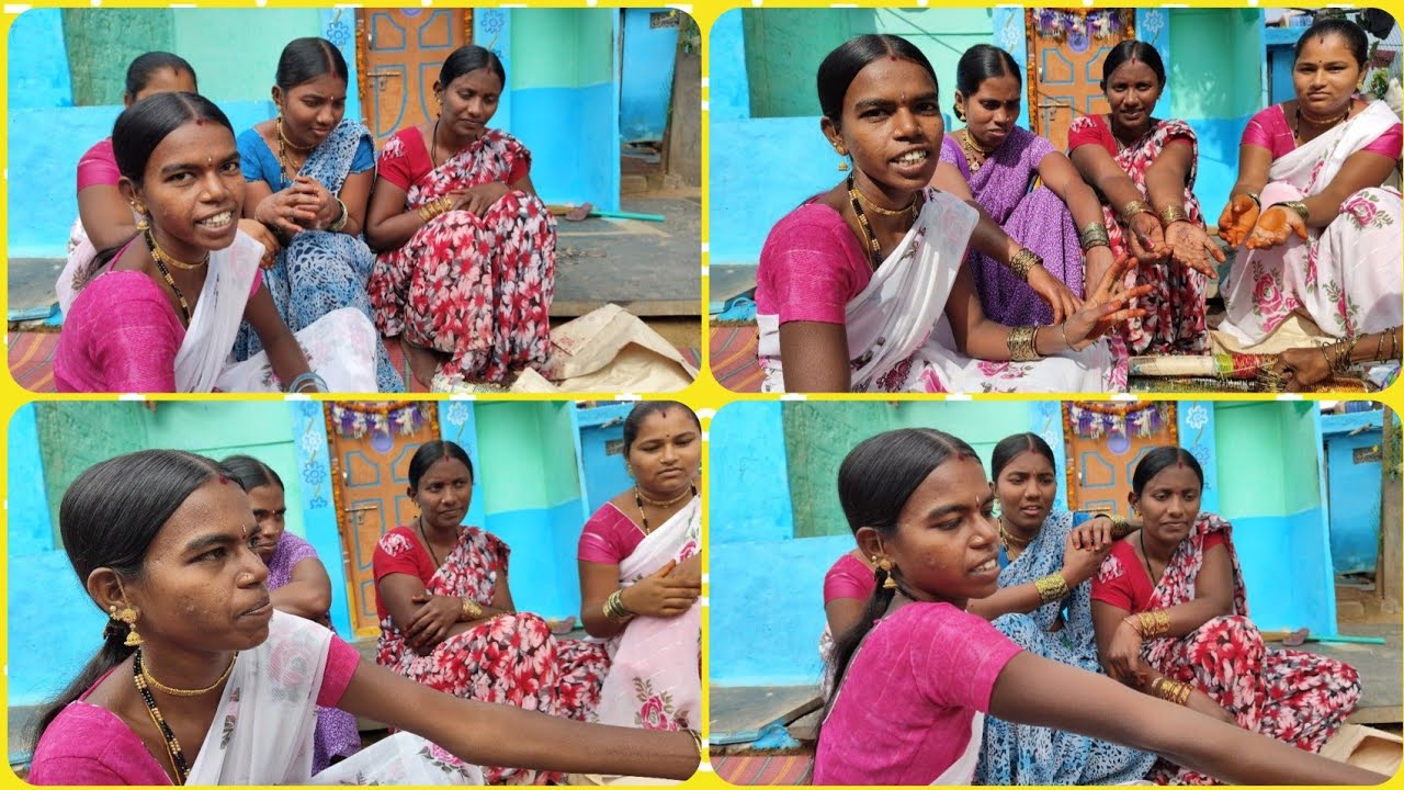 ఈరోజైతే మా ఆడుపడుచులు ఊరికి వెళ్తారు అందుకనే అందరం కలిసి గాజులు🥰🥰 వేపిచ్చుకున్నాం గాజుల అయితే సూపర్