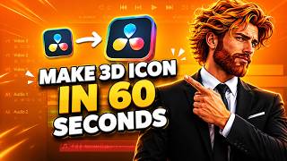 Full EASY 3D Icon Effect Tutorial In DaVinci Resolve (1 Minute!) Update