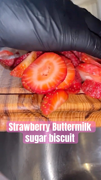 Strawberry buttermilk sugar biscuit with whipped strawberry butter   praise in every bite 🍓✝️
