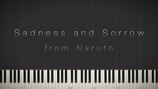 Sadness and Sorrow - Naruto \\ Synthesia Piano Tutorial