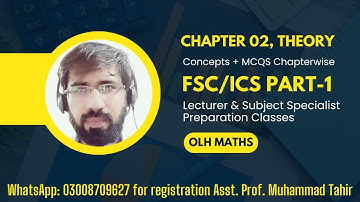 Sets and Functions | FSc | Lecturer Maths Prep by Prof Muhammad Tahir | OLH Maths | FSc