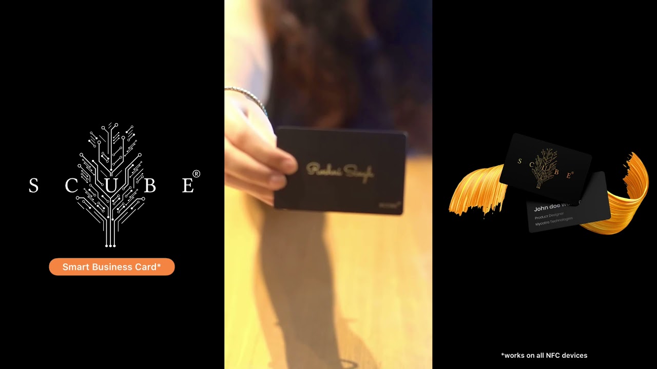 NFC-Enabled Smart Business Cards by SCUBE