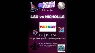 LSU Baseball LIVE on Cajunomics Invitation for LSU vs Nicholls Wednesday, February 18th 2026