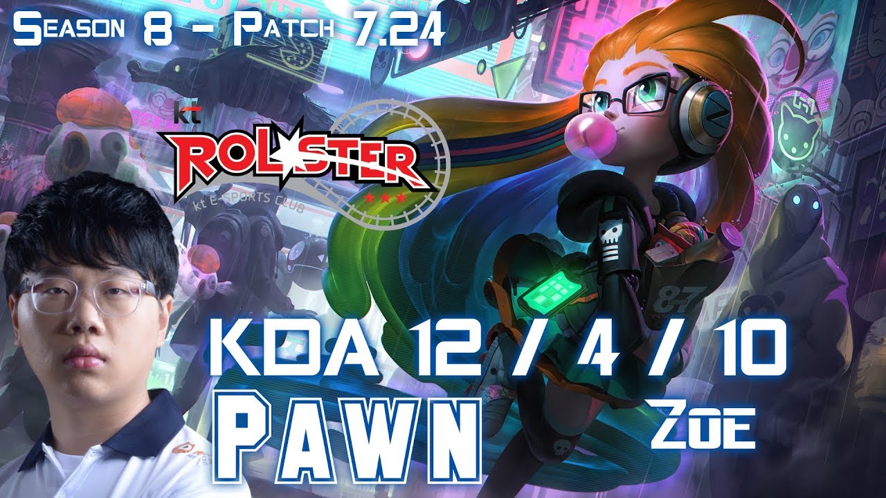 KT Pawn ZOE vs ORIANNA Mid - Patch 7.24 KR Ranked