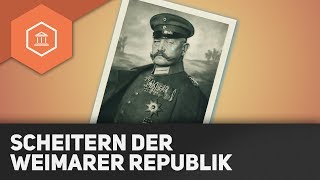 Das Scheitern Der Weimarer Republik Ursachen Grundzuge Gehe Auf Simpleclub De Go Youtube