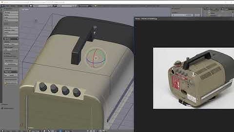 3D Modeling Timeplapse - Making a Vintage TV in Blender (part 1)