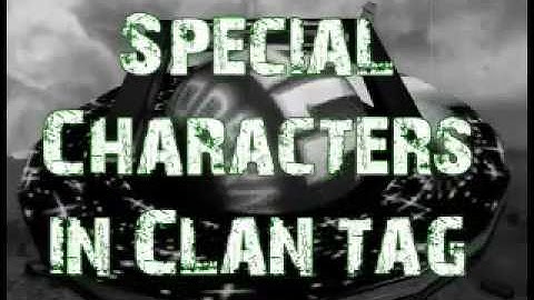 Call of Duty 4 Glitches - Special Characters in Clan Tag