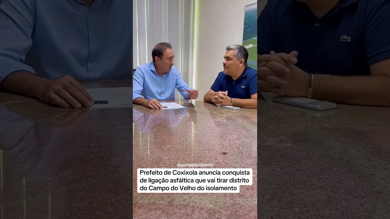 Prefeito de Coxixola anuncia asfalto que tira Campo do Velho do isolamento