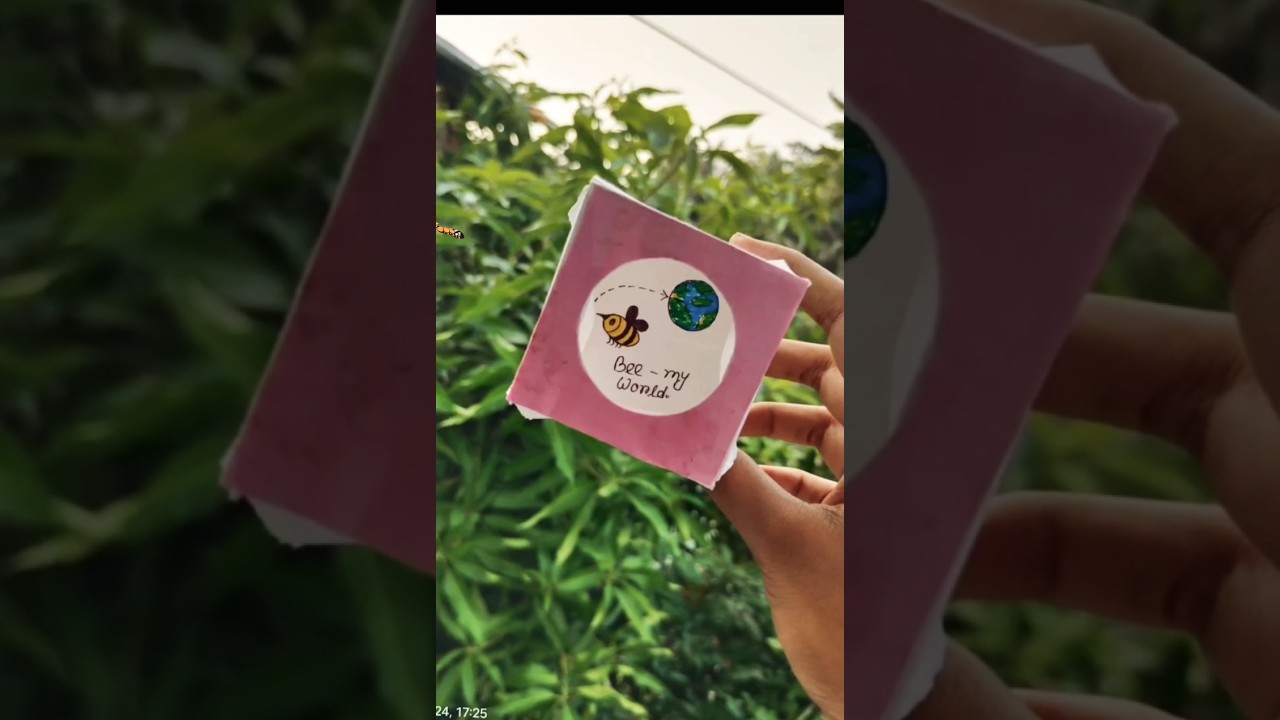 Beautiful paper work Flying bee// Creative art' 