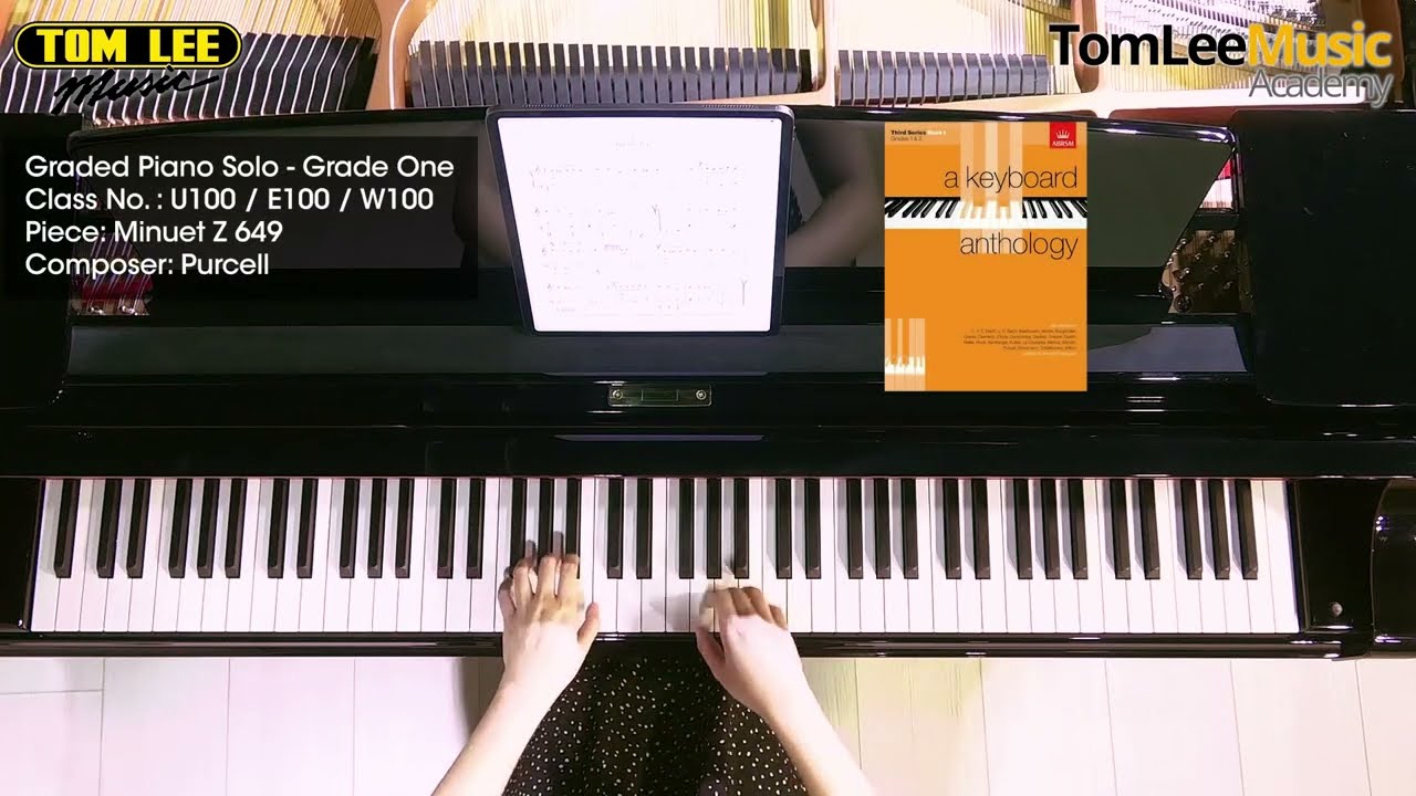 2024 香港校際音樂節 76th HKSMF Piano Grade 1 Class 100 Purcell Minuet Z 649