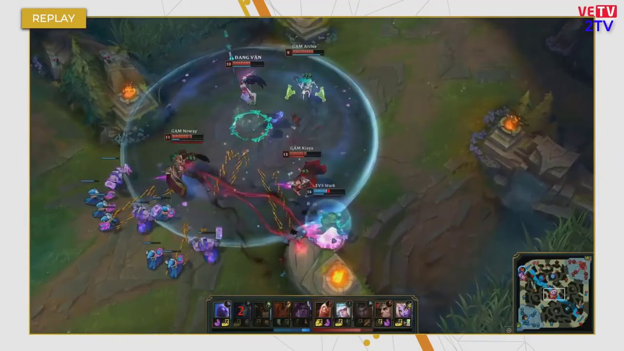 Highlight EVS vs GAM [VCS Mùa Hè 2018][15.07.2018][Ván 1] -stark Đại Đế 1 mình cân cả thế giới