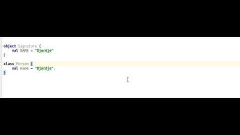 Kotlin: Constants