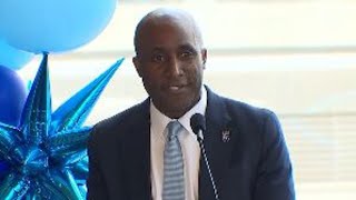 Kansas City Mayor Quinton Lucas speaks at Royals ballpark announcement