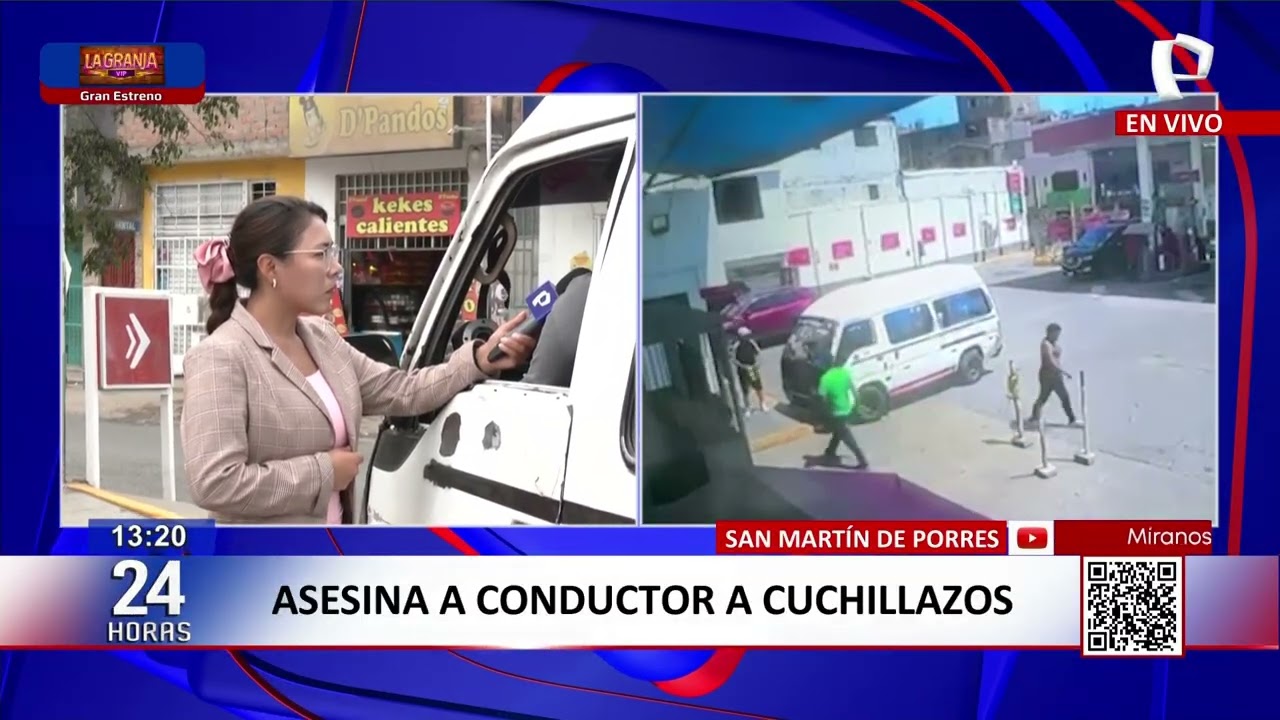 Conductor es asesinado a cuchilladas en grifo en San Martín de Porres