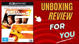 FAST & FURIOUS 5 4K Bluray Unboxing & Review!