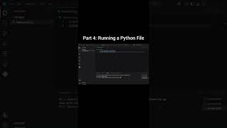 How to Run a Python File in VS Code | Part 4 #Python #VSCode #Shorts