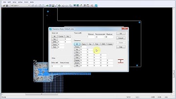 Setting default clearance rules in PADS Layout