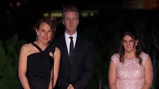 Edward Norton and Anne Wojcicki Celebrate Jeffery Kelly: 2023 Breakthrough Prize Ceremony