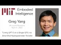 EI Seminar - Grey Yang - Tuning GPT-3 on a Single GPU via Zero-Shot Hyperparameter Transfer