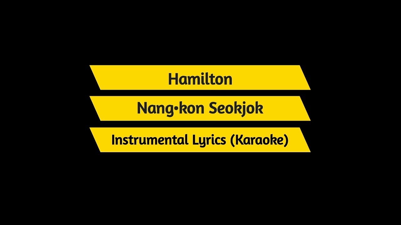 Hamilton   Nangkon Seokjok  Instrumental Lyrics  Karaoke  Garo Old Song