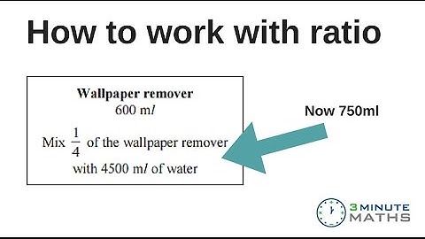 Ratio problem solving  - Edexcel 2014 maths exam Q14