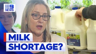 Premier urges Victorians not to panic buy milk amid dairy strike | 9 News Australia