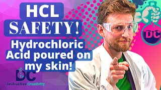 HCL Safety! Testing Hydrochloric Acid on my skin! (Bonus aluminum reaction)