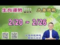 2023年 每週生肖運勢【 大易週報】➔ 陽曆 02/20~ 02/26｜甲寅月｜大易命理頻道｜賴靖元 老師｜CC 字幕