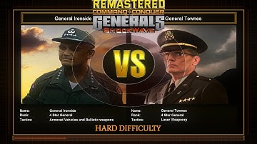 Armor General Challenge 4 (VS Laser) | Hard Difficulty | C&C Generals Shockwave Remastered