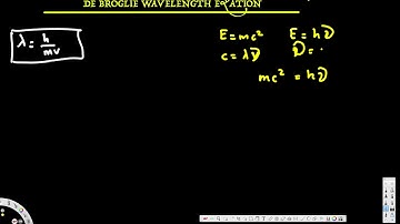 Derivation of de broglie wavelength eqution - Physical Electronics
