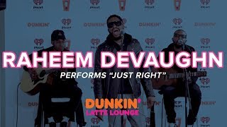 Raheem DeVaughn Performs 'Just Right' Live | DLL