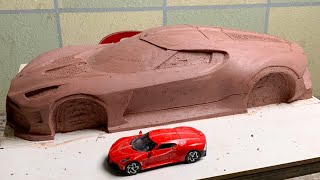 Building Bugatti La Voiture Noire | Making a 1/6 Bugatti RC Car | How to Make a Mini Bugatti
