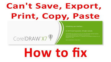 How to fix Corel Draw X7 ,X6 can